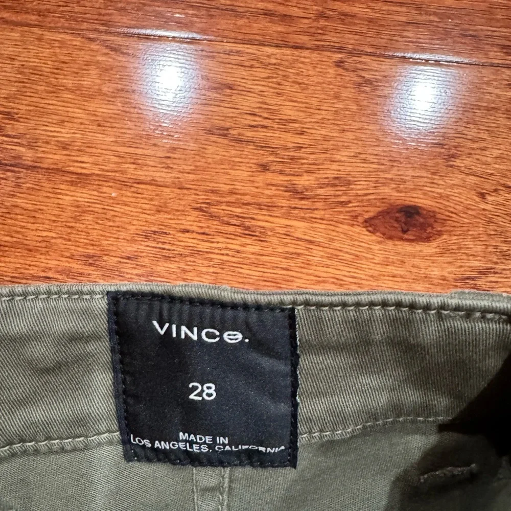 Vince army green high waisted cargo pants 27 - Picture 4 of 6